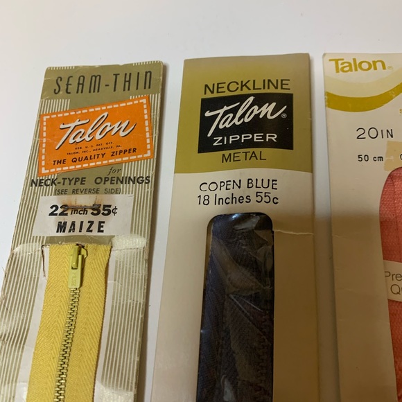 Vintage Talon Zippers Lot of 4 - Picture 4 of 9